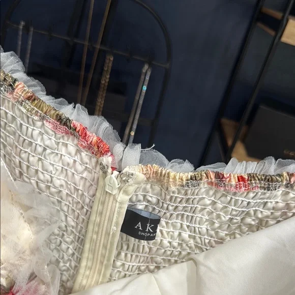 AKIRA KEEP DREAMING WOMANS MINI DRESS XL Dress with Red and Cream Accents - Picture 9 of 17